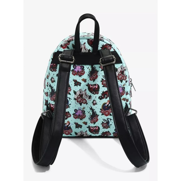 Loungefly Disney‎ Villains Tattoo Art Mini Backpack - Picture 3 of 4